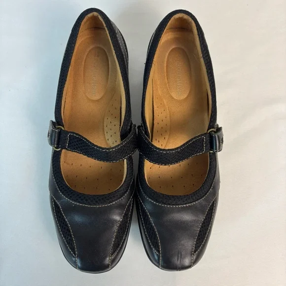 Naturalizer Shoes Naturalizer Mary Jane Black Leather Loafers
